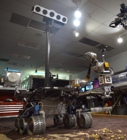 Figure 1 PLuto rover in a laboratory at JPL